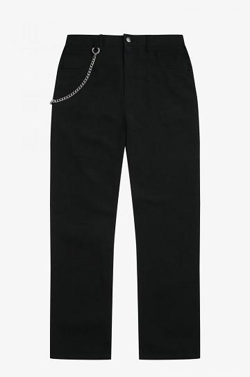 Fred Perry ST1961 Miesten Housut Mustat | FI 1704WNBY